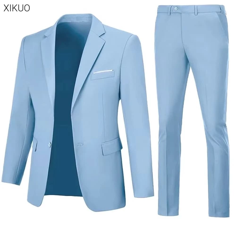 Men's Slim-Fit Two-Piece Suit