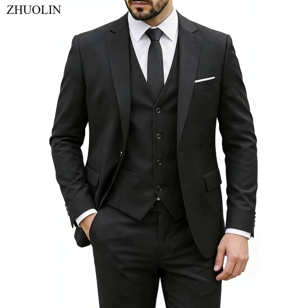 Men's Slim-Fit Suit Set, 2 or 3 Piece