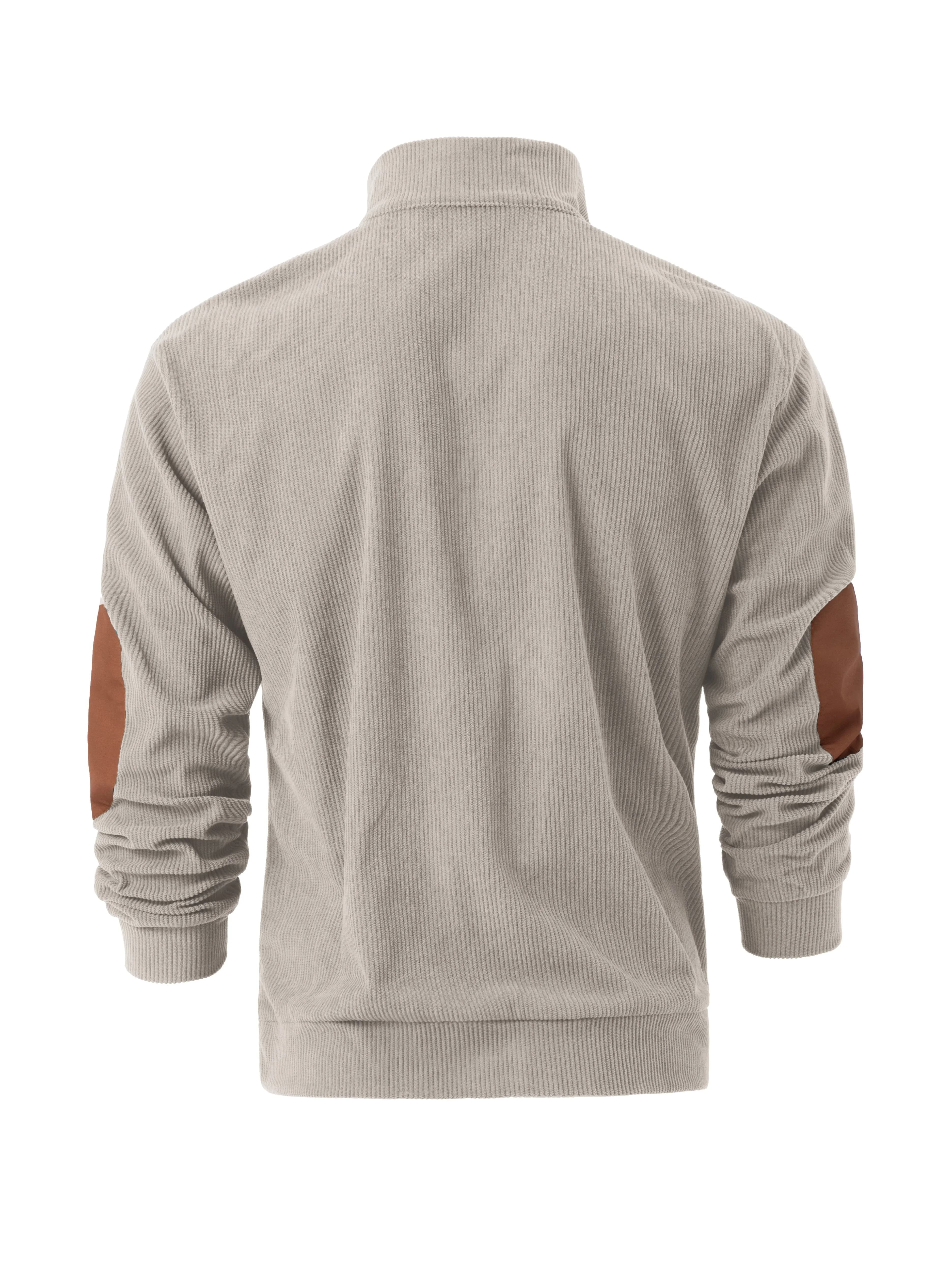 Men's Stand-Collar Long-Sleeve Pullover