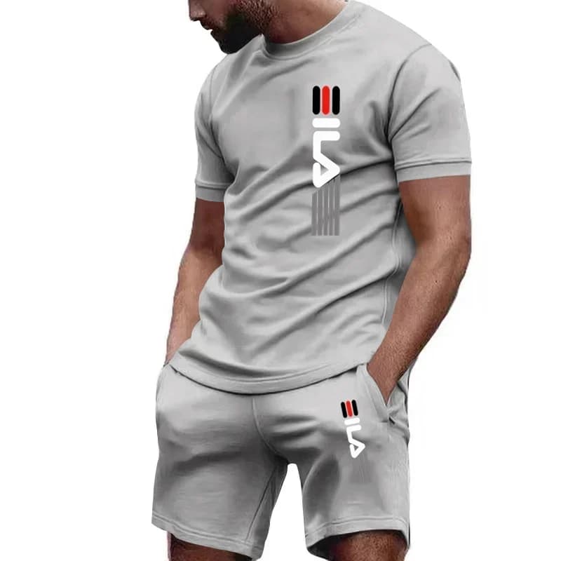 Men's T-Shirt and Jogger Shorts Set