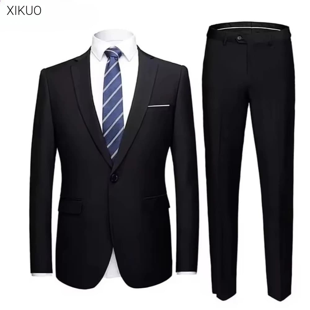 Men's Slim-Fit Two-Piece Suit