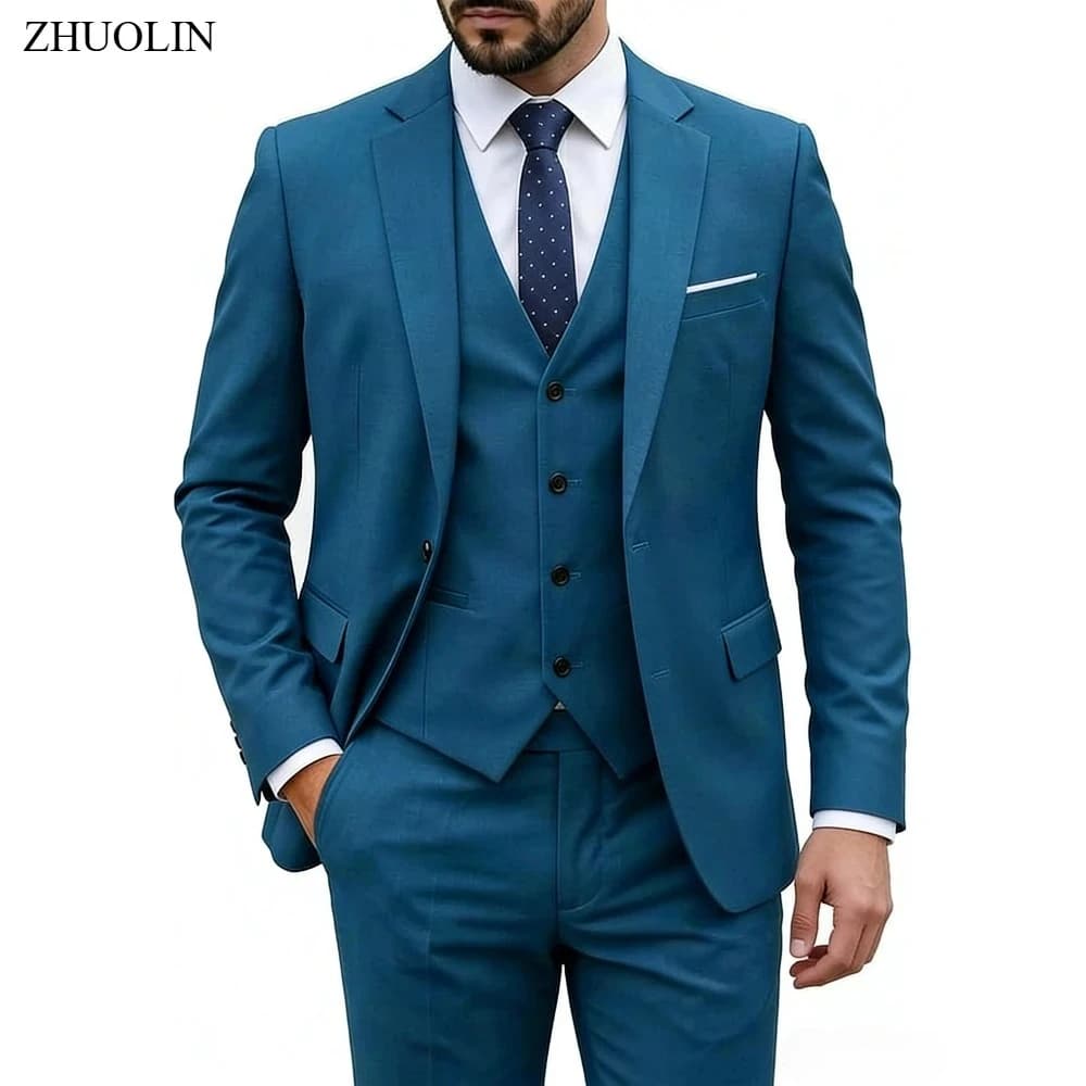 Men's Slim-Fit Suit Set, 2 or 3 Piece