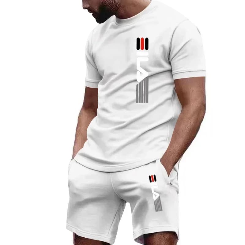 Men's T-Shirt and Jogger Shorts Set
